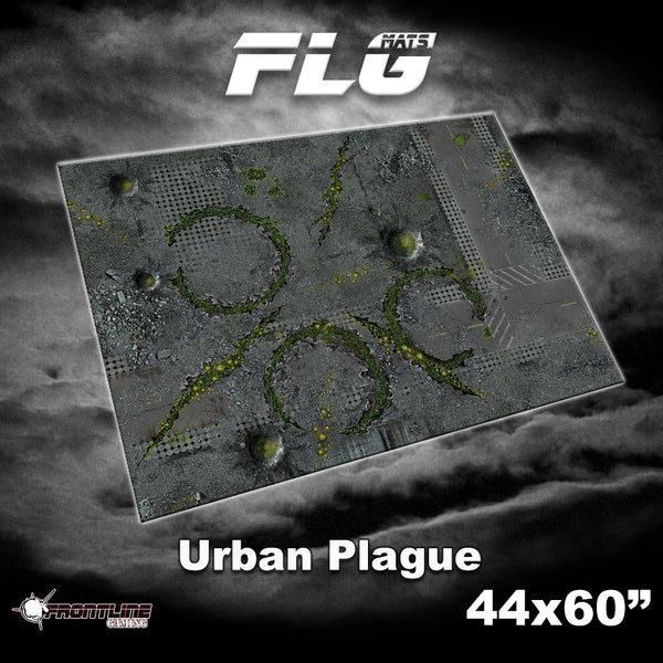 FLG Neoprene Wargaming Mats: Urban Plague - 44" x 60"