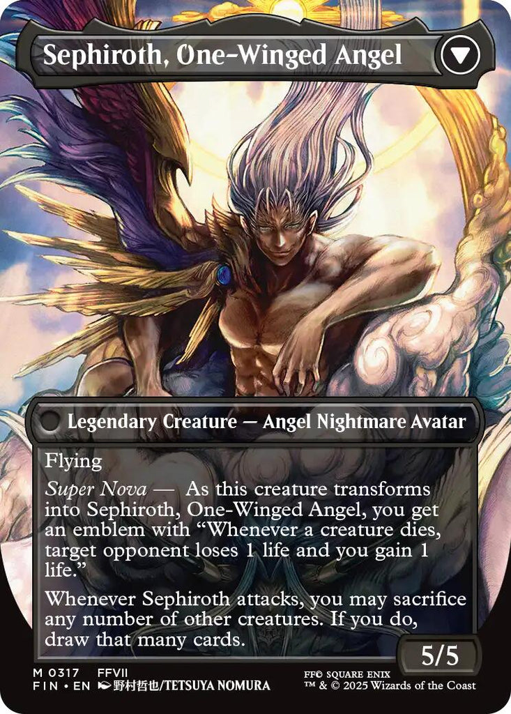 Sephiroth, Fabled SOLDIER // Sephiroth, One-Winged Angel (Borderless)