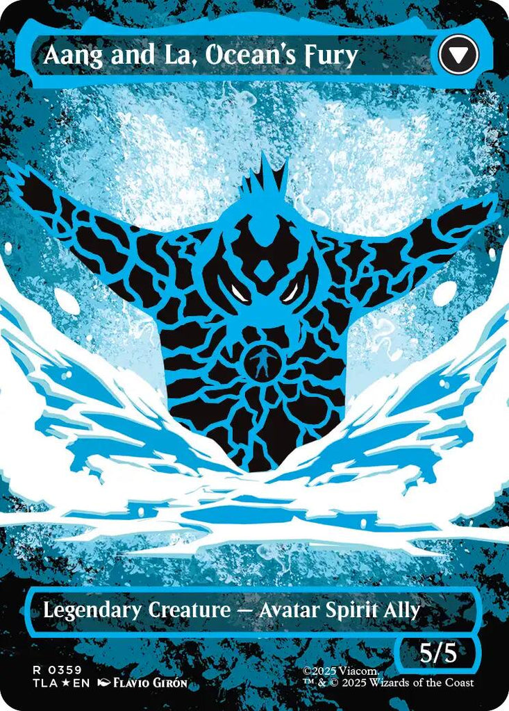 avatar aang mtg card Aang, Swift Savior (Borderless) (Neon Ink Foil) [Avatar: The Last Airb