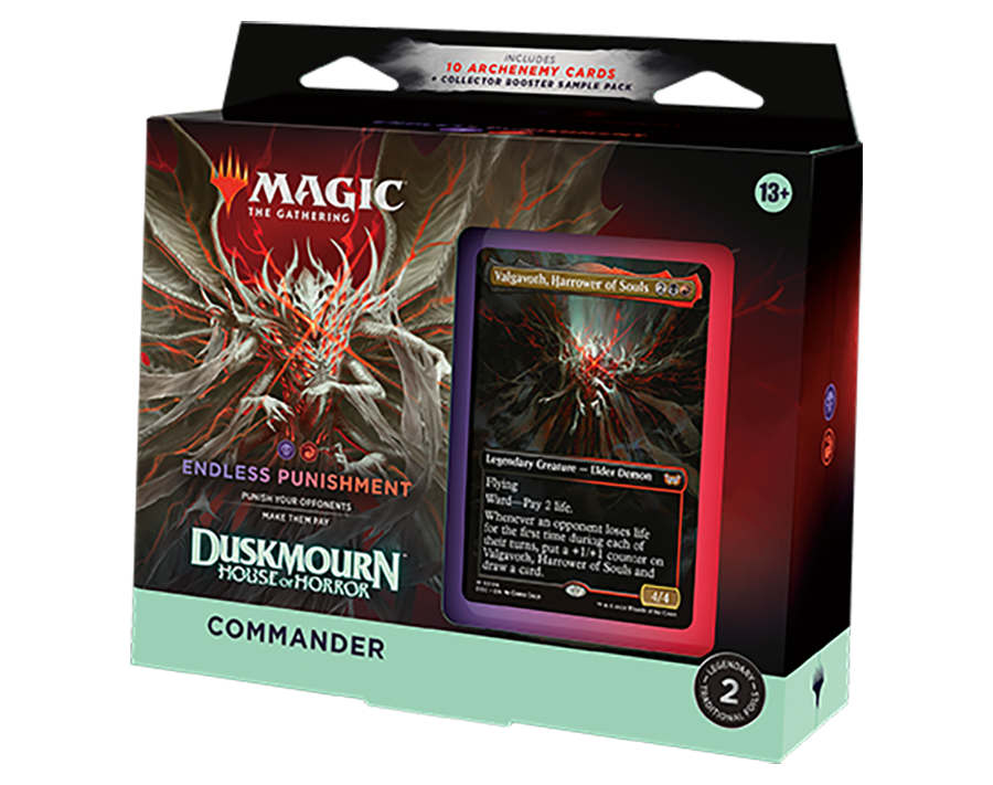 mtg duskmourn archenemy cards Duskmourn: House of Horror - Commander Deck Deck 2:Blue Farm create a 5/5 black Playing the Damaged Lottery Alloy:Supplies