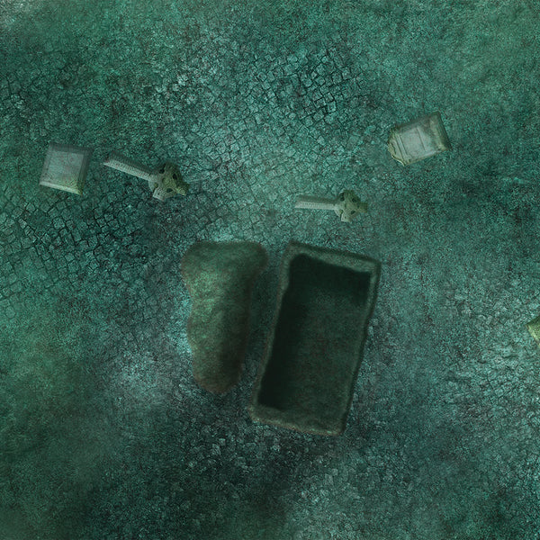 FLG Neoprene Wargaming Mats: Graveyard - 44" x 60"