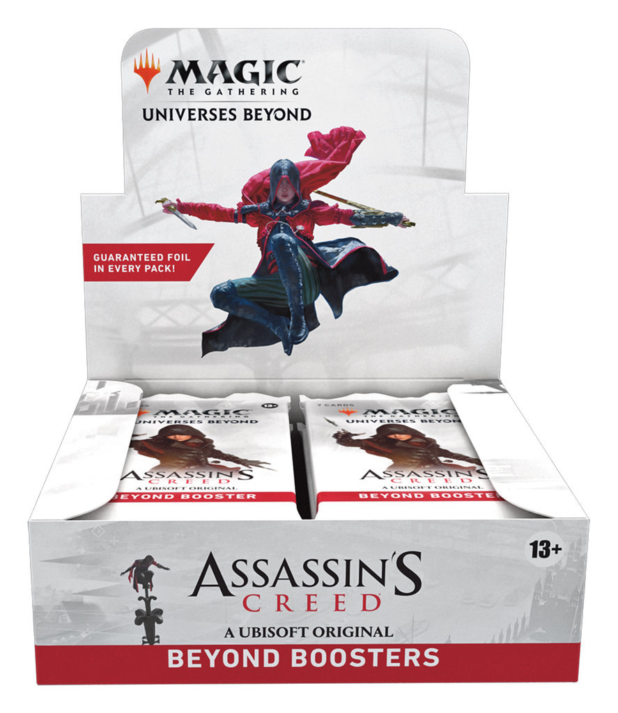 mtg all universes beyond cards MTG Universes Beyond: Assassin's Creed® Beyond Booster Box