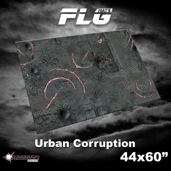 FLG Neoprene Wargaming Mats: Urban Corruption - 44" x 60"