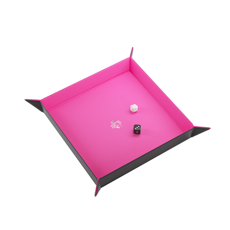Gamegenic Magnetic Dice Tray (Black/Pink)