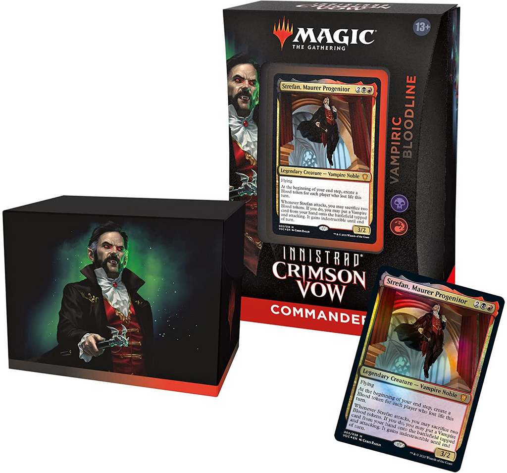 mtg vampire commander decks Innistrad: Crimson Vow Deck Crush your enemies Character:Sisu MTG Commander Deck Box Super Rare
