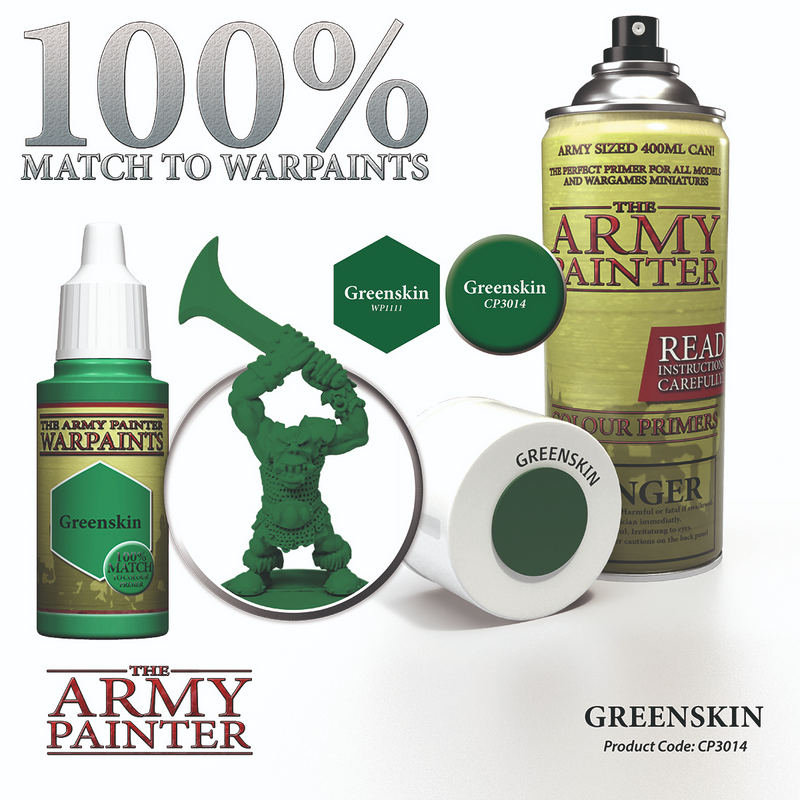 The Army Painter: Colour Primer - Greenskin **Local Pick-Up and Purchase Only**