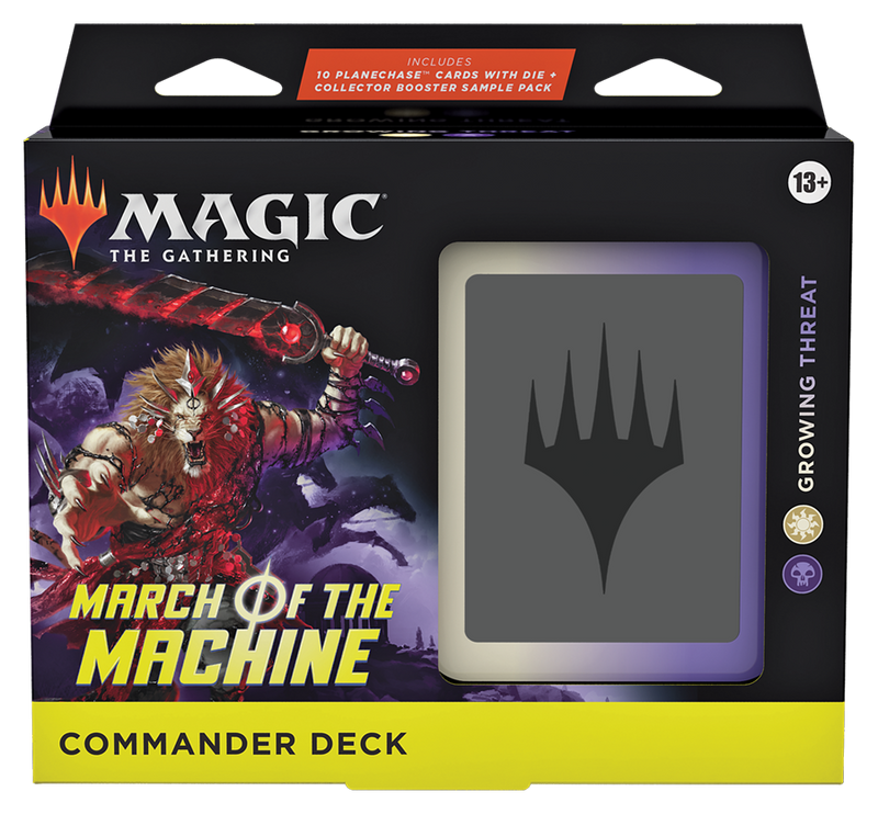 MTG March of the Machine - Commander Deck - Growing Threat + Collector Booster Sample Pack