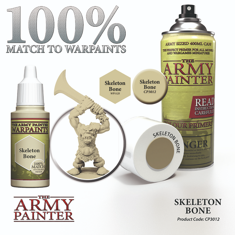 The Army Painter: Colour Primer - Skeleton Bone **Local Pick-Up and Purchase Only**
