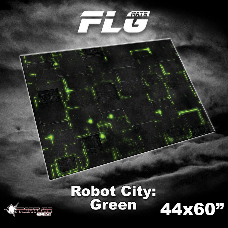 FLG Neoprene Wargaming Mats: Robot City - 44" x 60" [5 Variants]