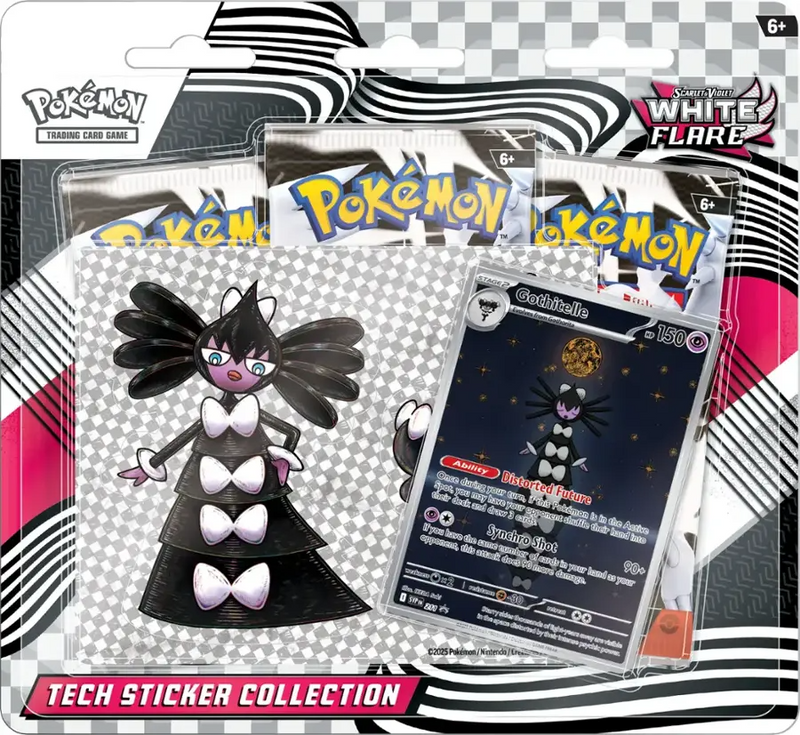 Pokémon TCG | Scarlet & Violet: White Flare 3-Pack Tech Sticker Collection ** Local Pick-Up and Purchase Only **