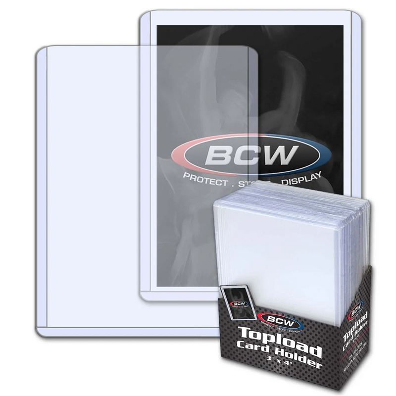 BCW 3x4 Topload Card Holder - Standard Card Size [25ct]