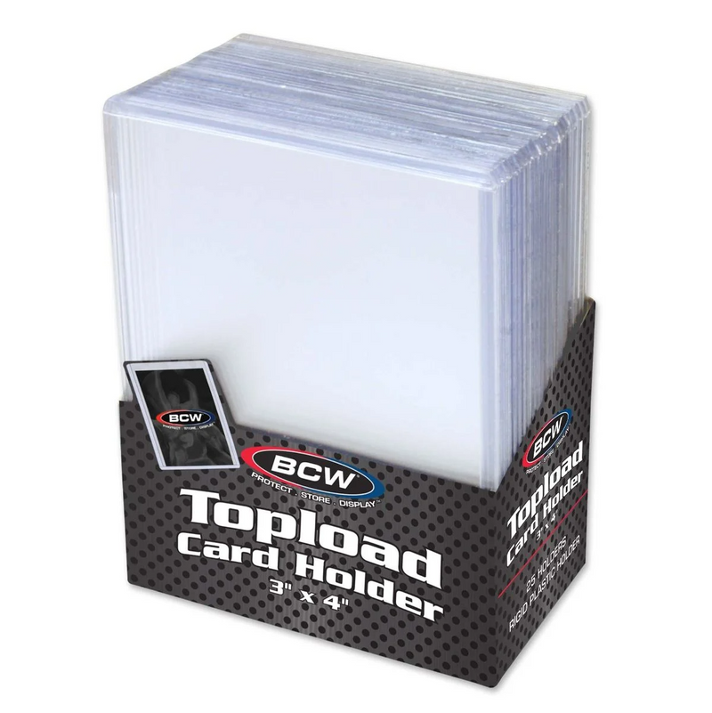BCW 3x4 Topload Card Holder - Standard Card Size [25ct]