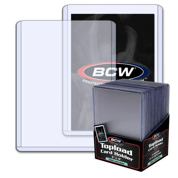 BCW 3x4 Topload Card Holder - 79 Pt. Thick Card [25ct]