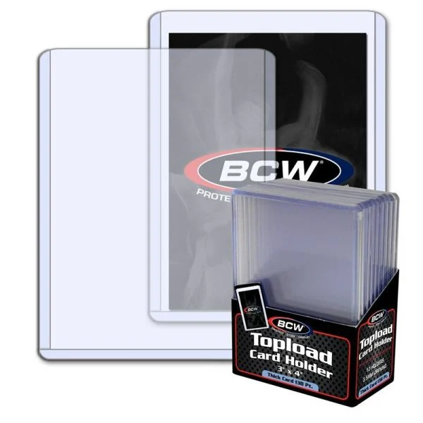 BCW 3x4 Topload Card Holder - 138 Pt. Thick Card [10ct]