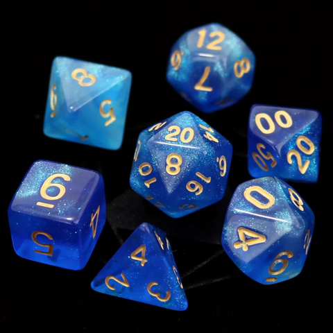 Die Hard Dice RPG Polyhedral Dice Set - Mermaid's Crown [7ct]