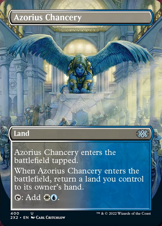 Azorius Chancery (Borderless Alternate Art) [Double Masters 2022]