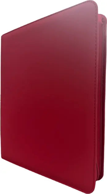 Premium Series 9-Pocket Toploader Zippered Binder [Red/Red]