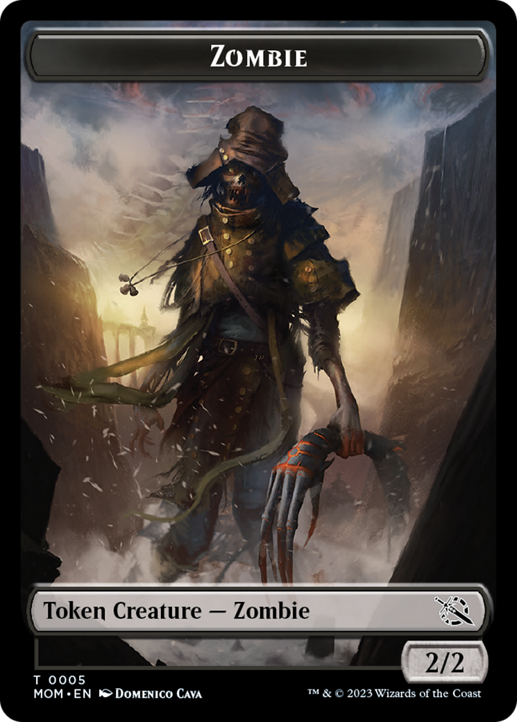 zombie token cards mtg Pack for Magic the Gathering MTG: 4 pack 2/2 Zombie Token The Adventurer's Press illustrated by artist Lisa Hall Zombie Token (19) [Commander Masters