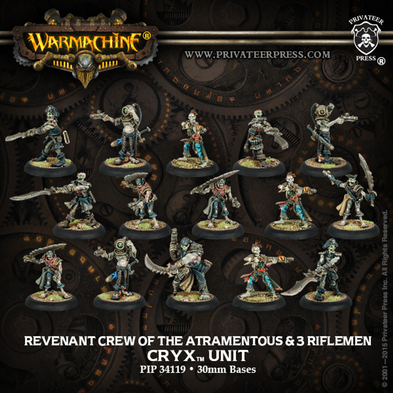 Warmachine | Cryx Revenant Crew of the Atramentous