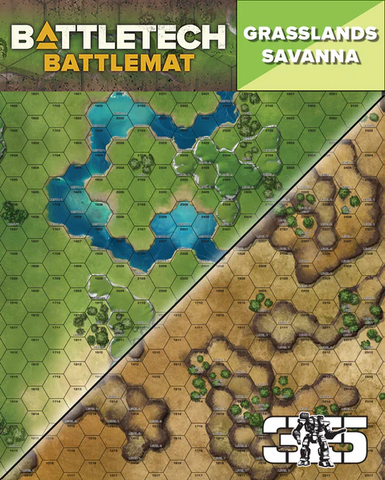 BattleTech: Battle Mat - Savannah/Grasslands