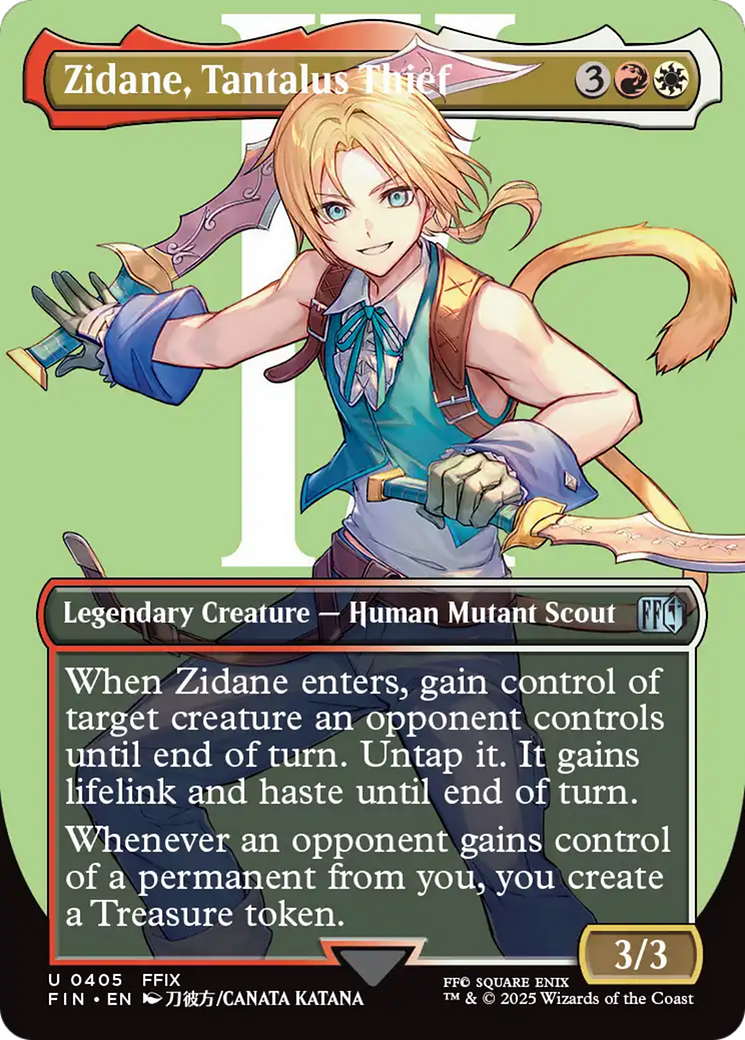 Zidane, Tantalus Thief (Borderless) [FINAL FANTASY]