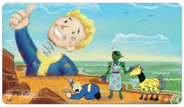 MTG Universes Beyond: Fallout - Ravages of War Standard Gaming Playmat