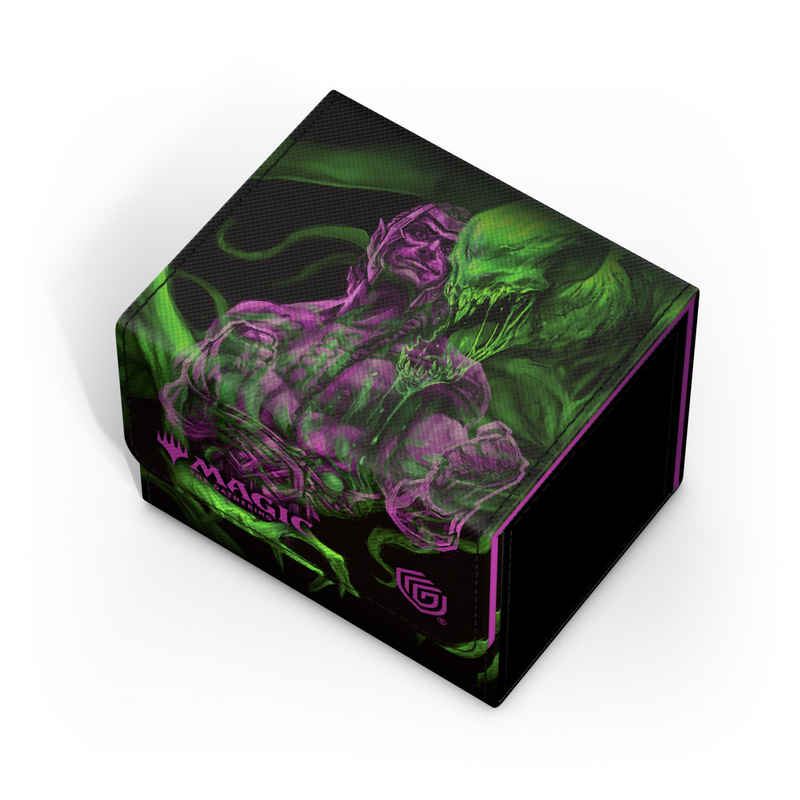 Ultimate Guard: Xenoskin Sidewinder 100+ Deck Box - Duskmourn: House of Horror - Tyvar, The Pummeler