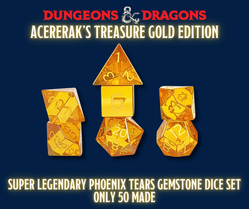 Sirius Dice: Dungeons and Dragons Acererak's Treasure Packs Gold Edition