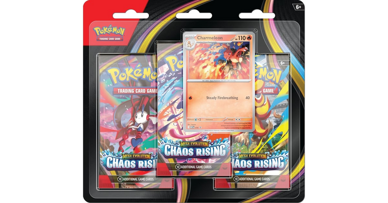 Pokémon TCG | Mega Evolution Chaos Rising 3-Pack Blister **Local Pick-Up and Purchase Only**