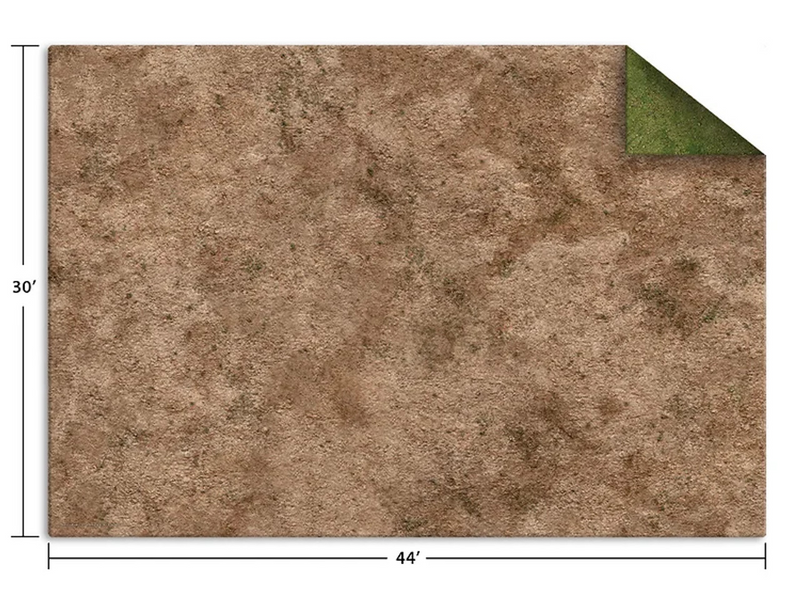 Monster Game Mat: Broken Grassland / Desert Scrumbland - 44" x 30