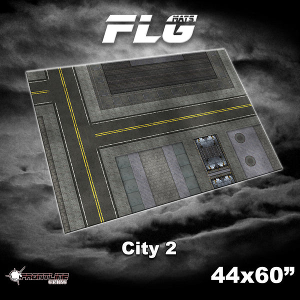 FLG Neoprene Wargaming Mats: City 2 - 44" x 60"