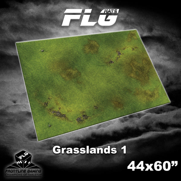 FLG Neoprene Wargaming Mats: Grasslands 1 - 44" x 60"