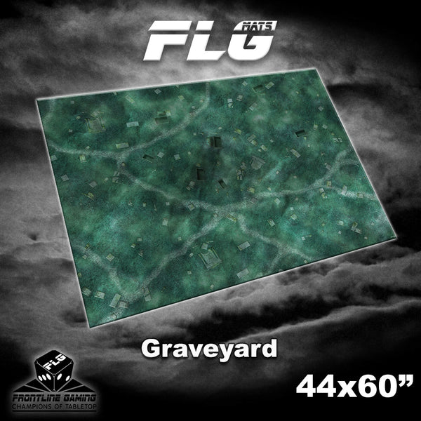 FLG Neoprene Wargaming Mats: Graveyard - 44" x 60"