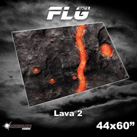 FLG Neoprene Wargaming Mats: Lava 2 - 44" x 60"