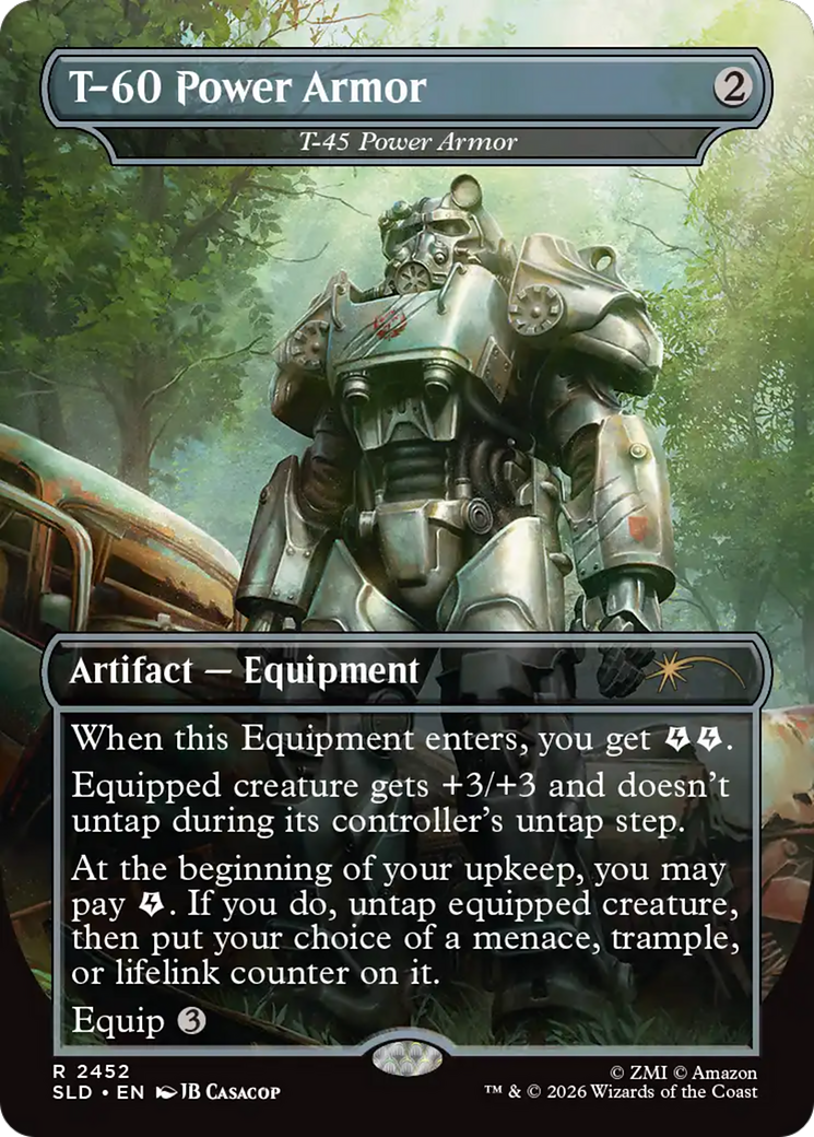 T-60 Power Armor - T-45 Power Armor [Secret Lair Drop Series]