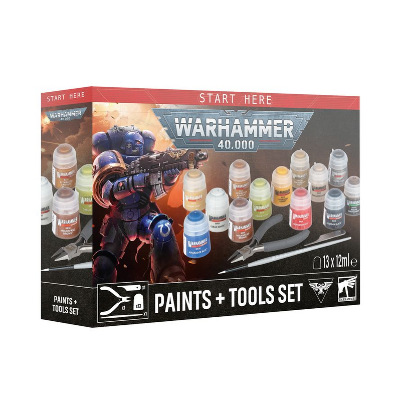 Warhammer 40,000: Paint + Tools Set (PRESALE 07/25/26)