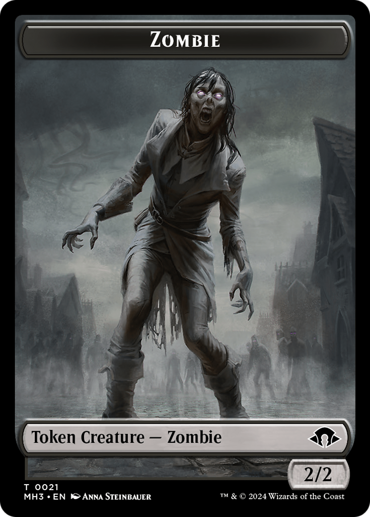 Phyrexian Germ // Zombie Double-Sided Token [Modern Horizons 3 Tokens]