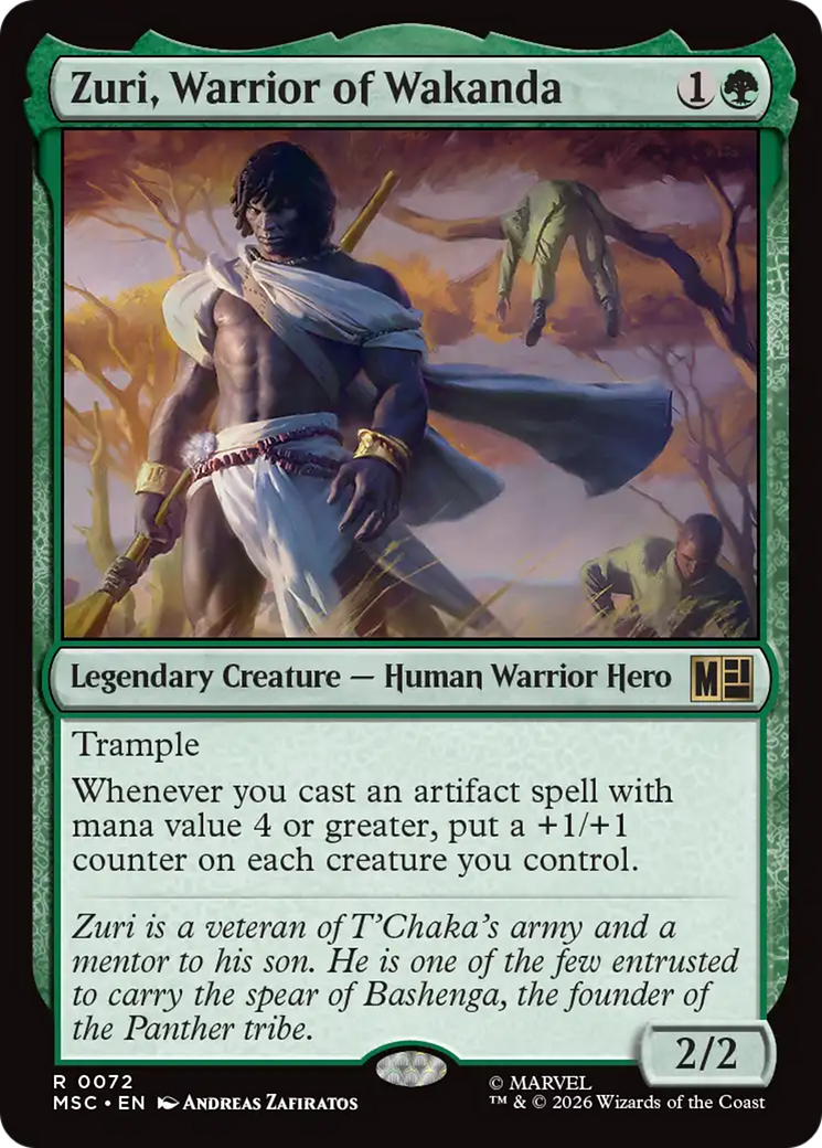 Zuri, Warrior of Wakanda (Surge Foil) [Marvel Super Heroes Commander]