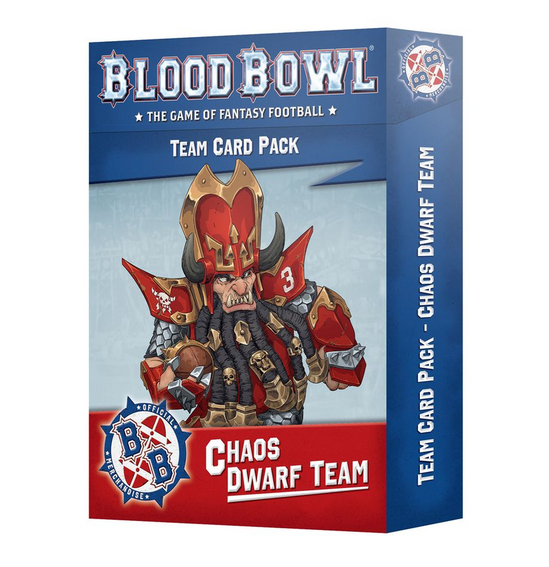 Blood Bowl: Chaos Dwarf Team - Team Card Pack