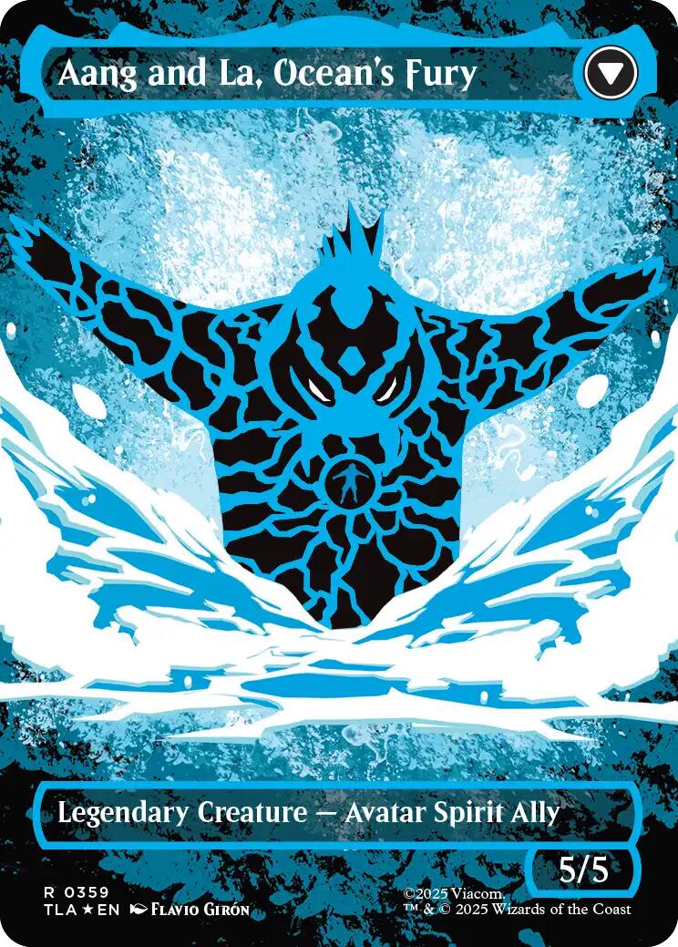 Aang, Swift Savior (Borderless) (Neon Ink Foil) [Avatar: The Last Airb Aang, Swift Savior (Borderless) (Neon Ink Foil) [Avatar: The Last Airb