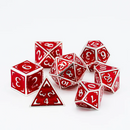 Die Hard Dice Metal RPG Polyhedral Dice Set - Reticle Zenith Redshirt [7ct]