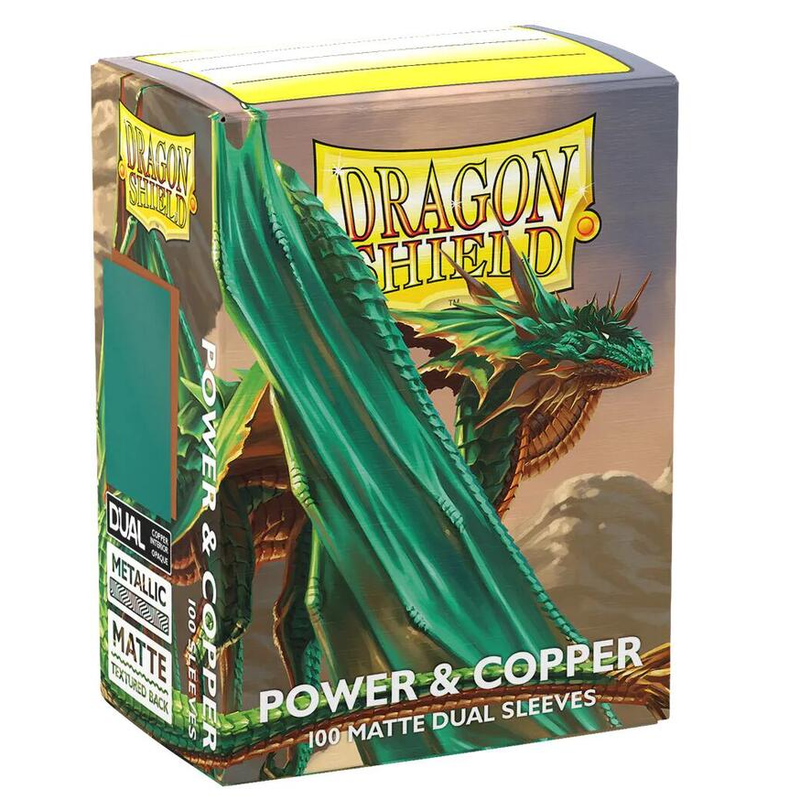Dragon Shield Matte Dual Sleeves -  Power & Copper [100ct Standard Size]
