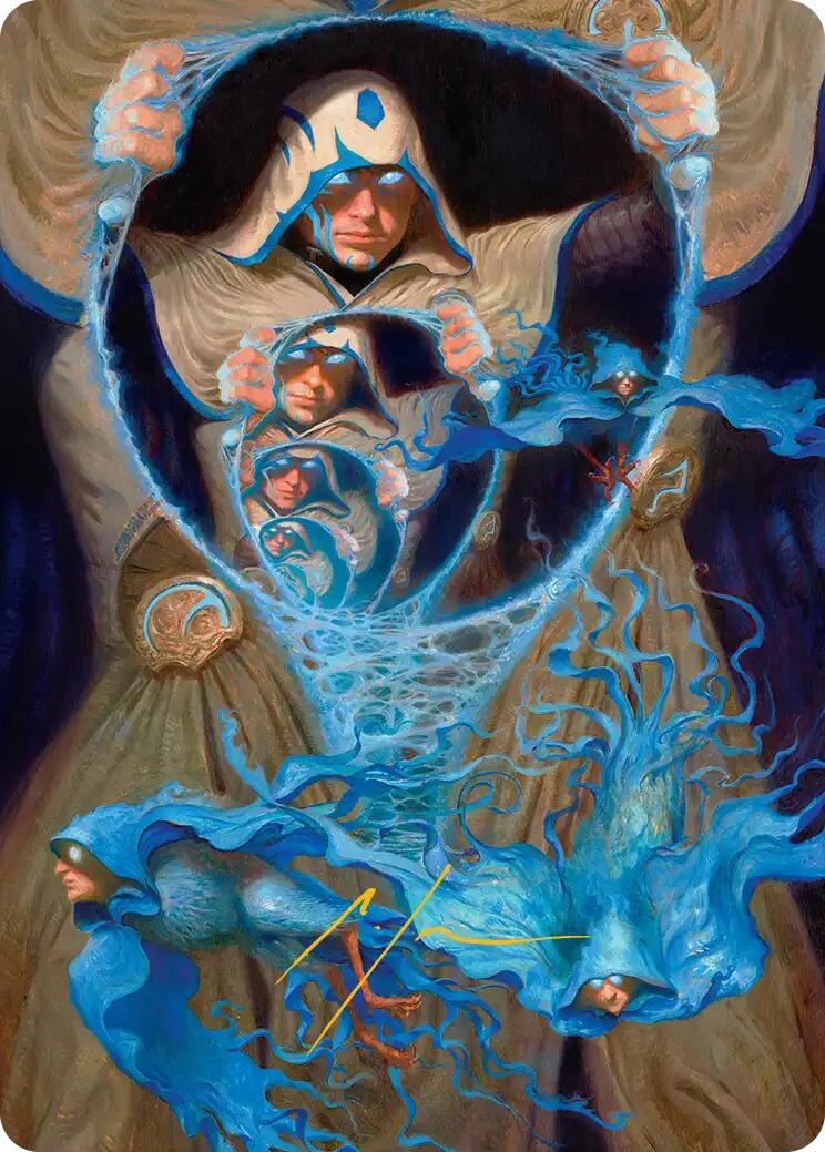 The Theorist, Jace Beleren Art Card (Gold-Stamped Signature) [Reality Fracture Art Series]