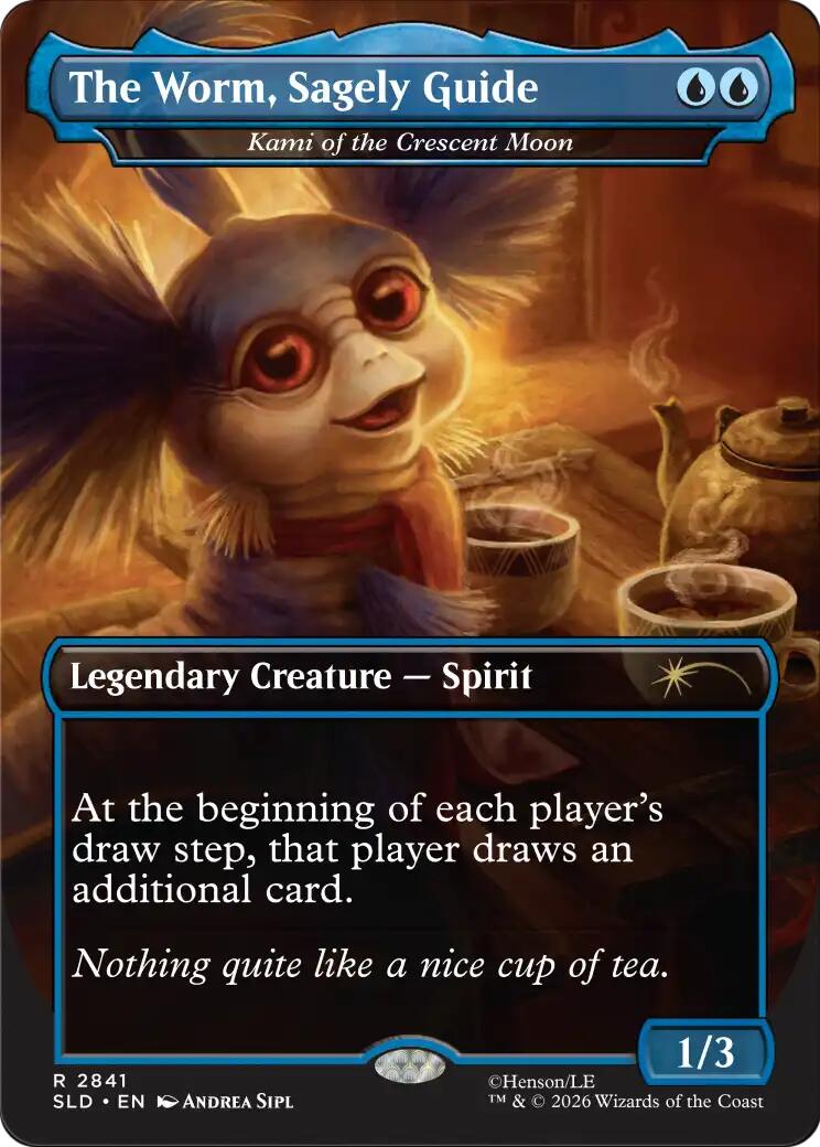 The Worm, Sagely Guide - Kami of the Crescent Moon [Secret Lair Drop Series]