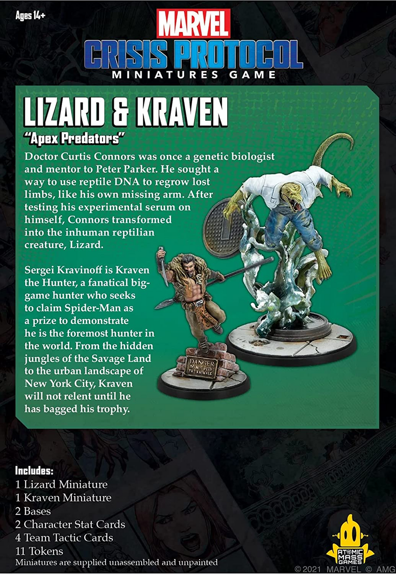 Marvel: Crisis Protocol - Lizard & Kraven