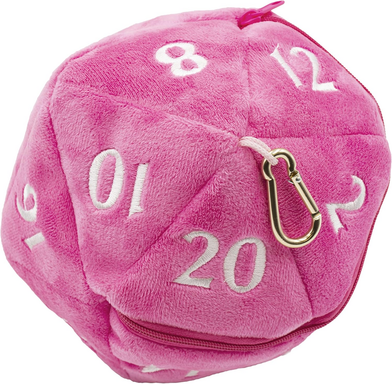 Ultra PRO d20 Plush Dice Bag - Hot Pink