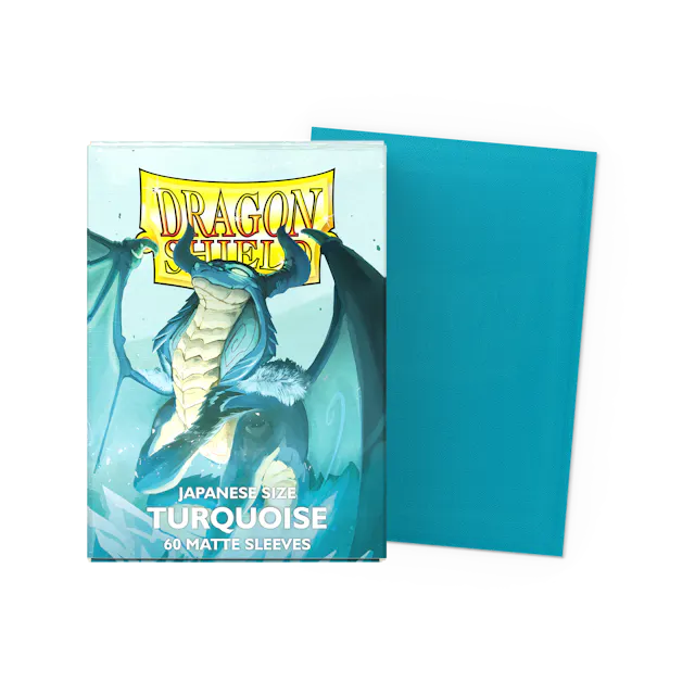 Dragon Shield Matte Sleeve - Turquoise 60ct (Japanese Size)