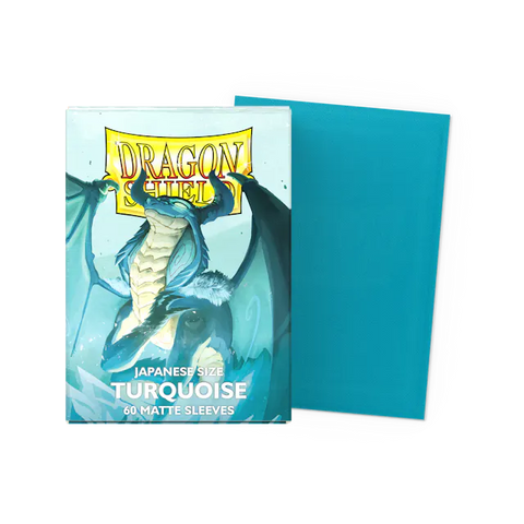 Dragon Shield Matte Sleeve - Turquoise 60ct (Japanese Size)