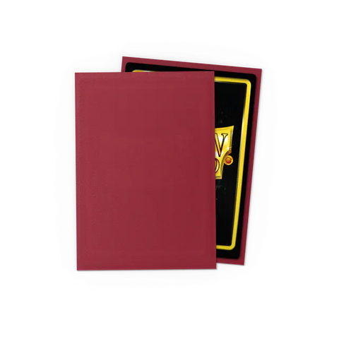 Dragon Shield Matte Sleeve - Blood Red 60ct (Japanese Size)