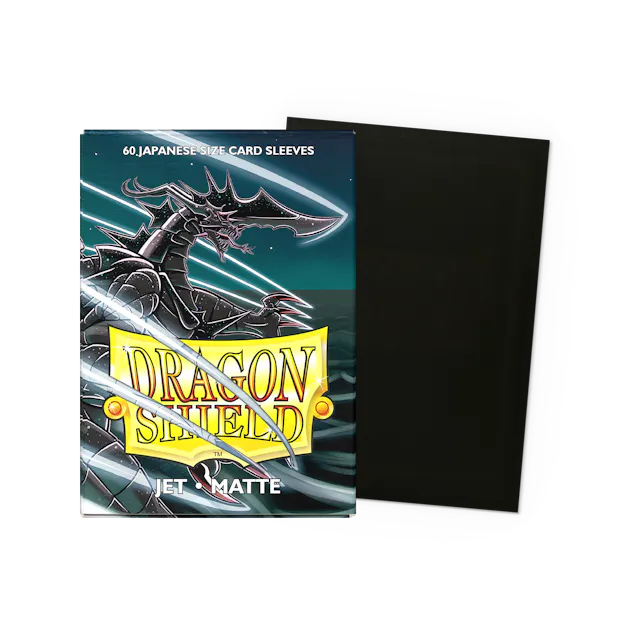 Dragon Shield Matte Sleeve - Jet 60ct (Japanese Size)